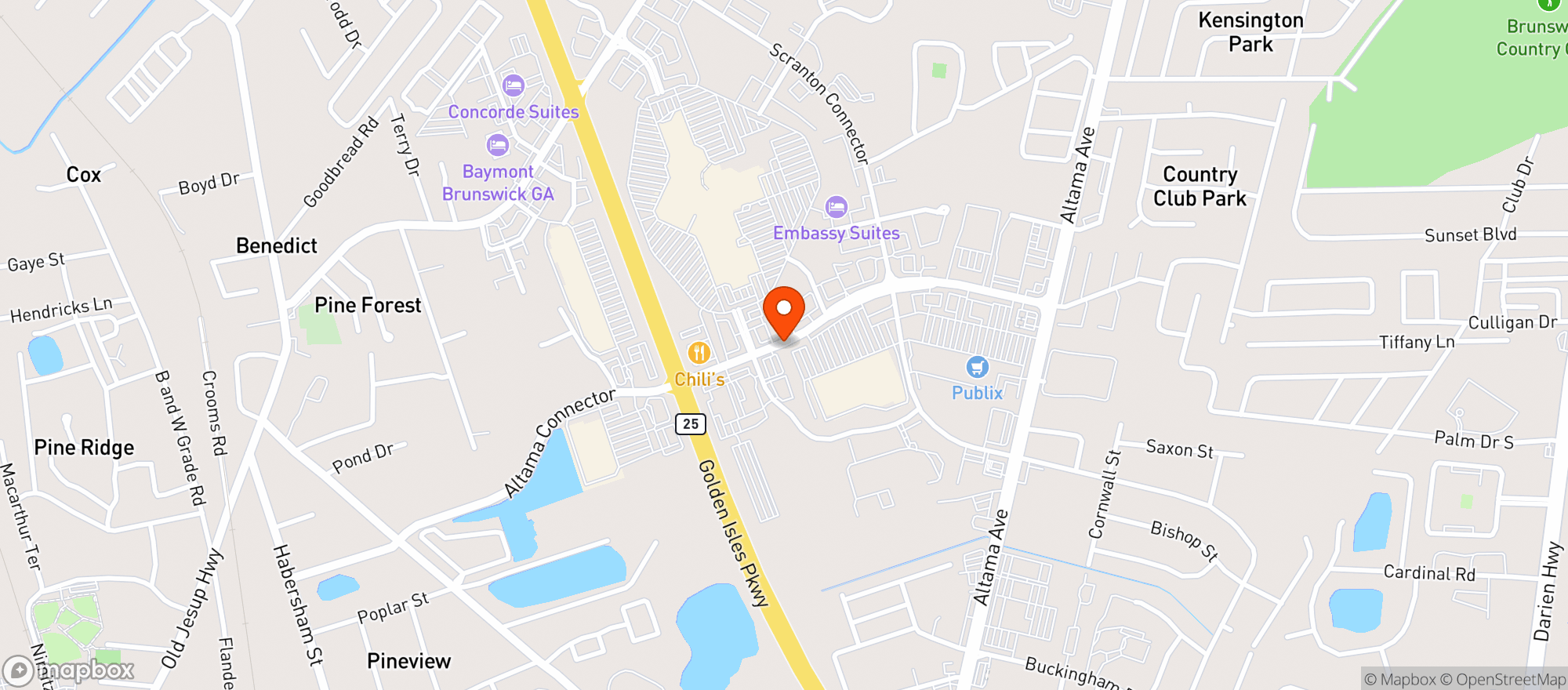 Map showing Walmart Supercenter