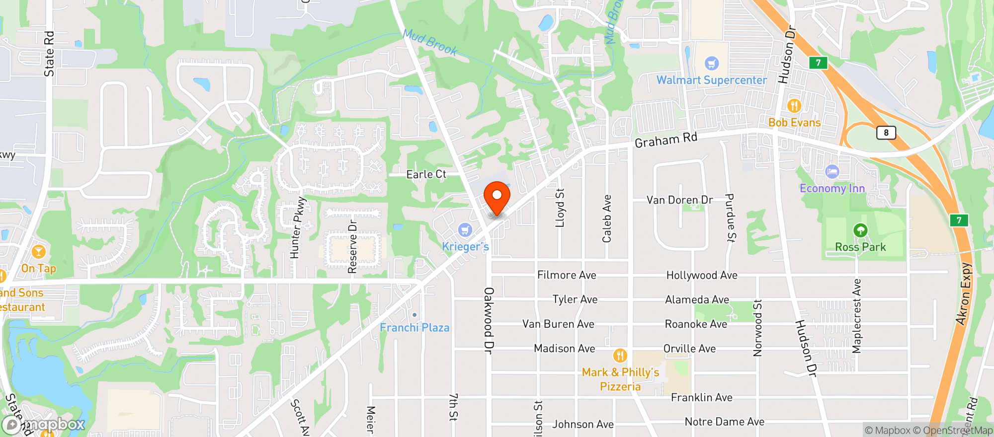 Map showing CVS Pharmacy