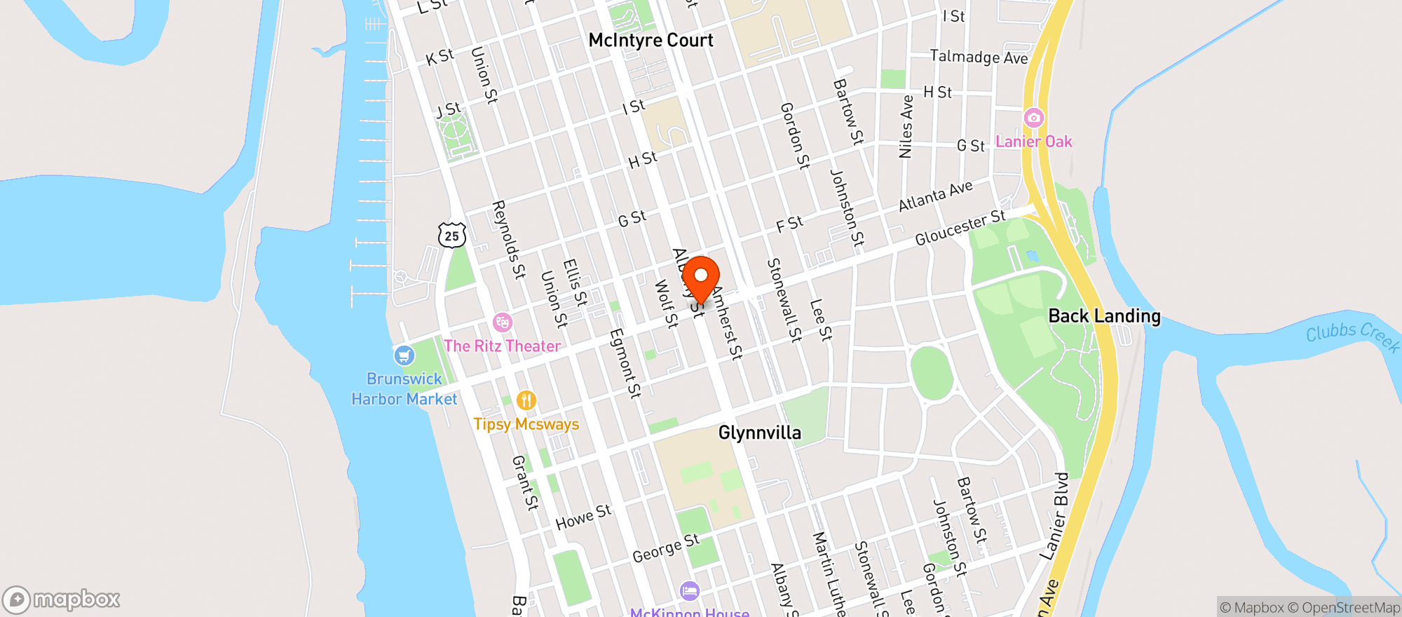 Map showing Cactus Mexican Restaurant
