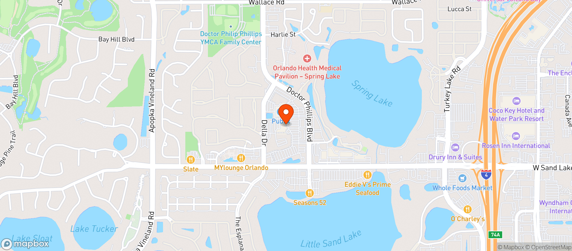 Map showing Mortons The Steakhouse #1108