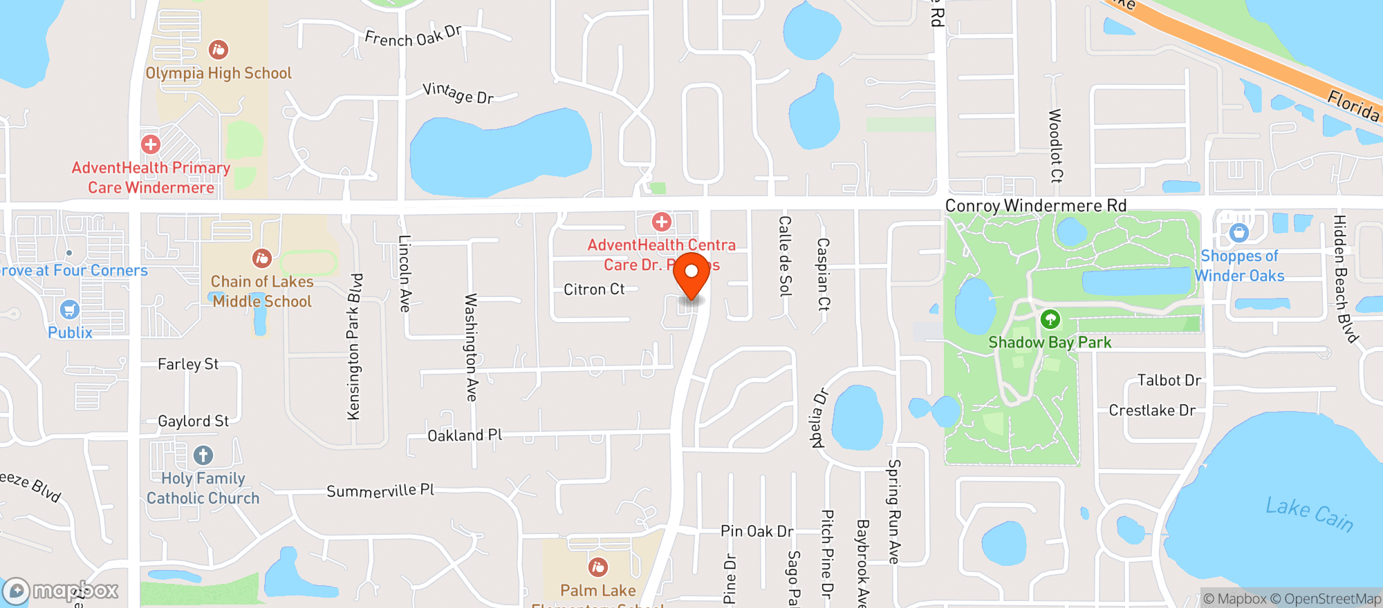 Map showing Fresh Market 038 - DRP