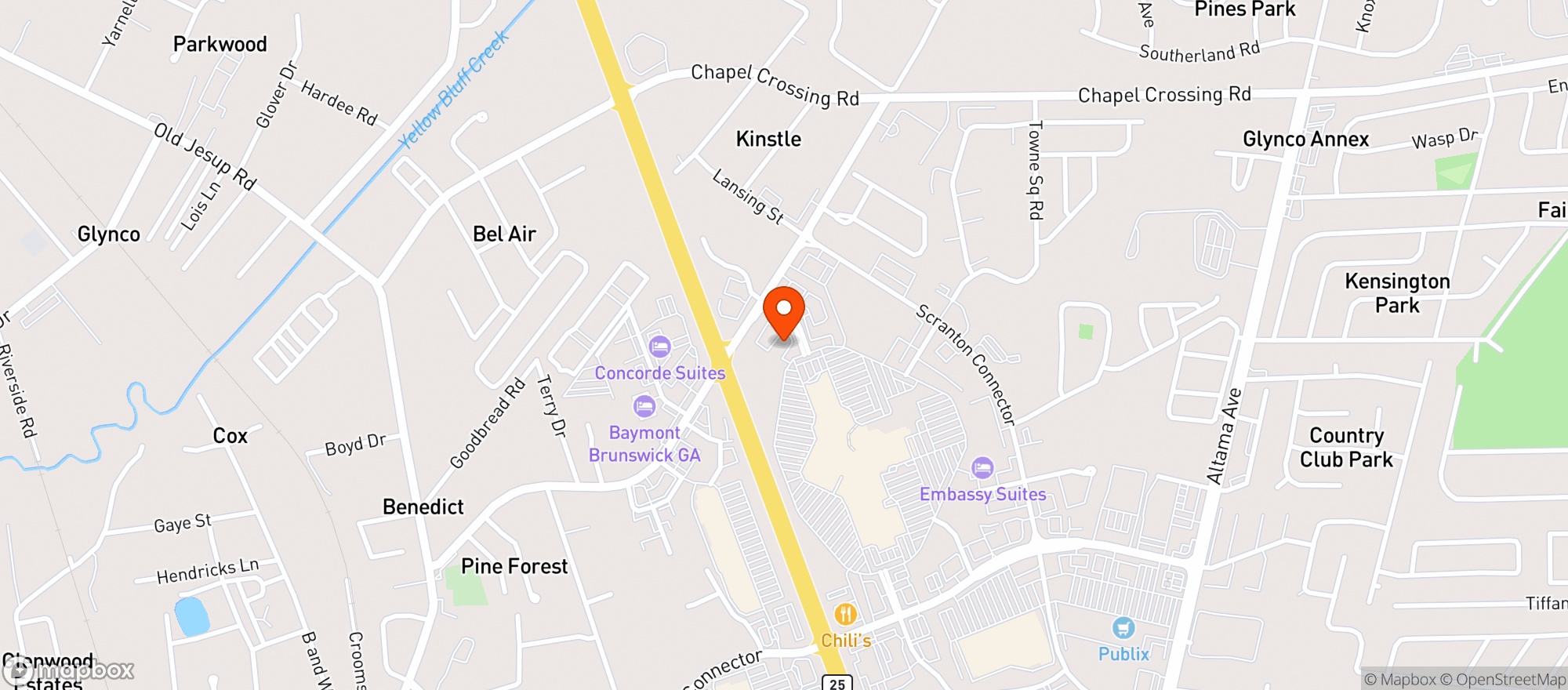 Map showing Feelin' Great Wellness Centerp