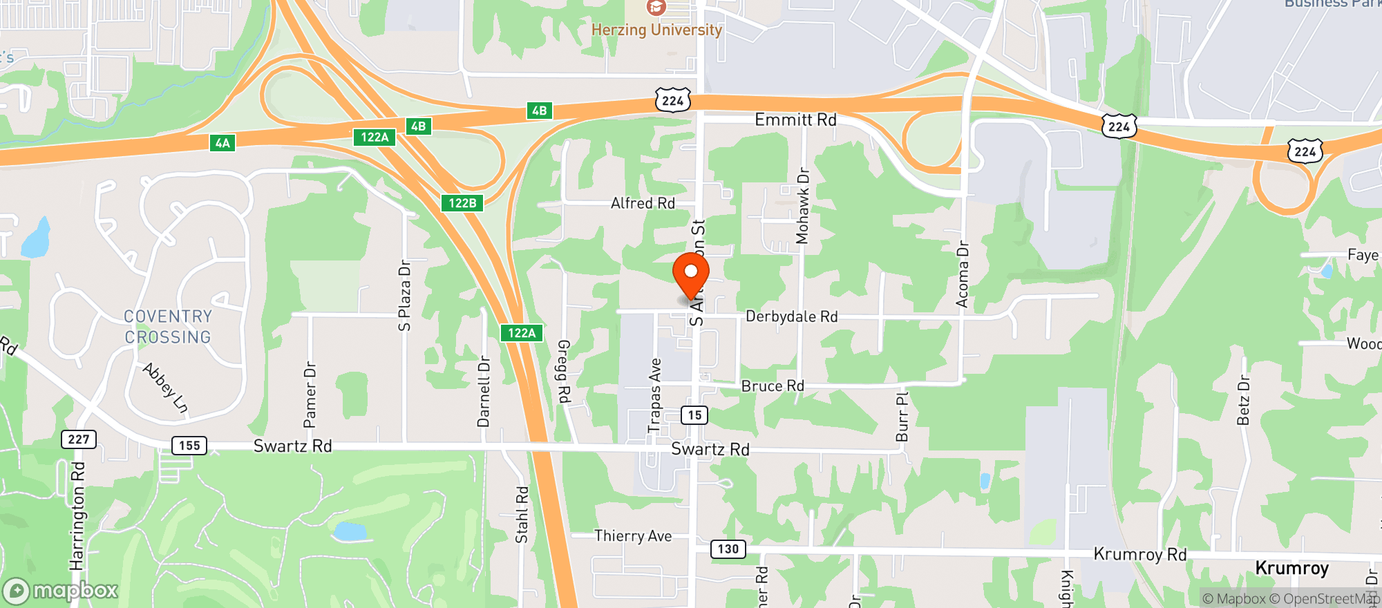 Map showing Kings Of Vapor + Cbd