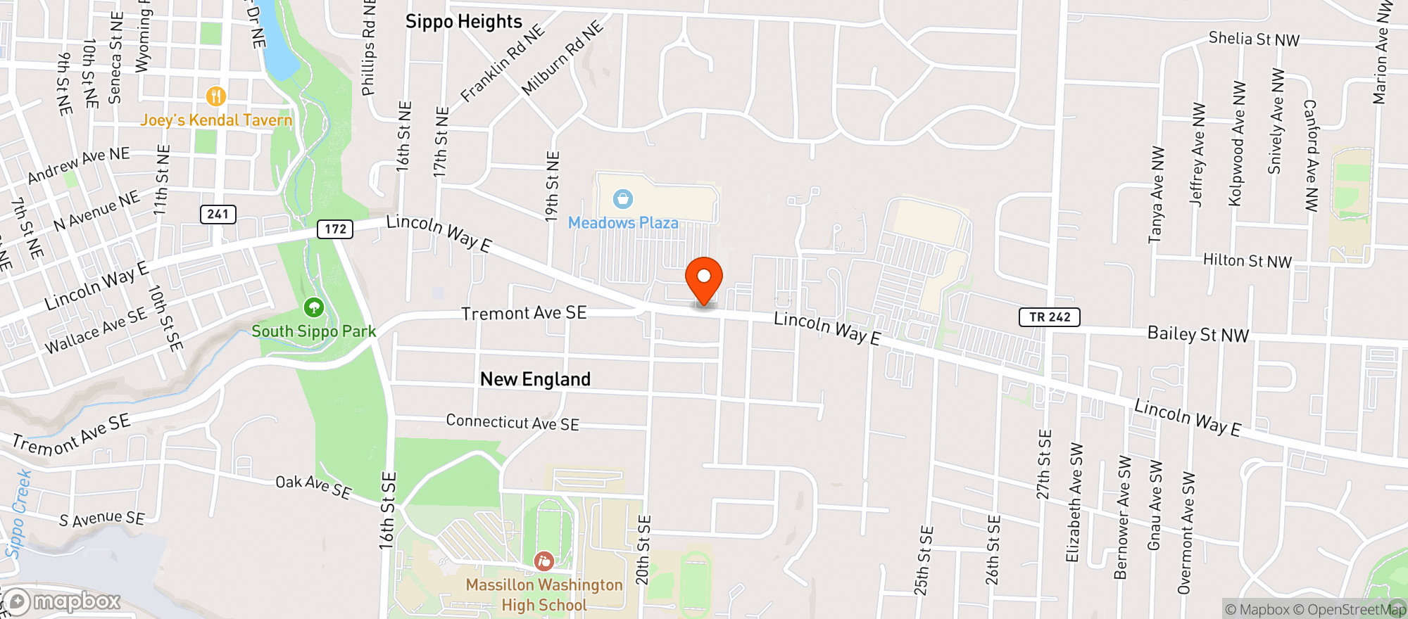 Map showing Giant Eagle