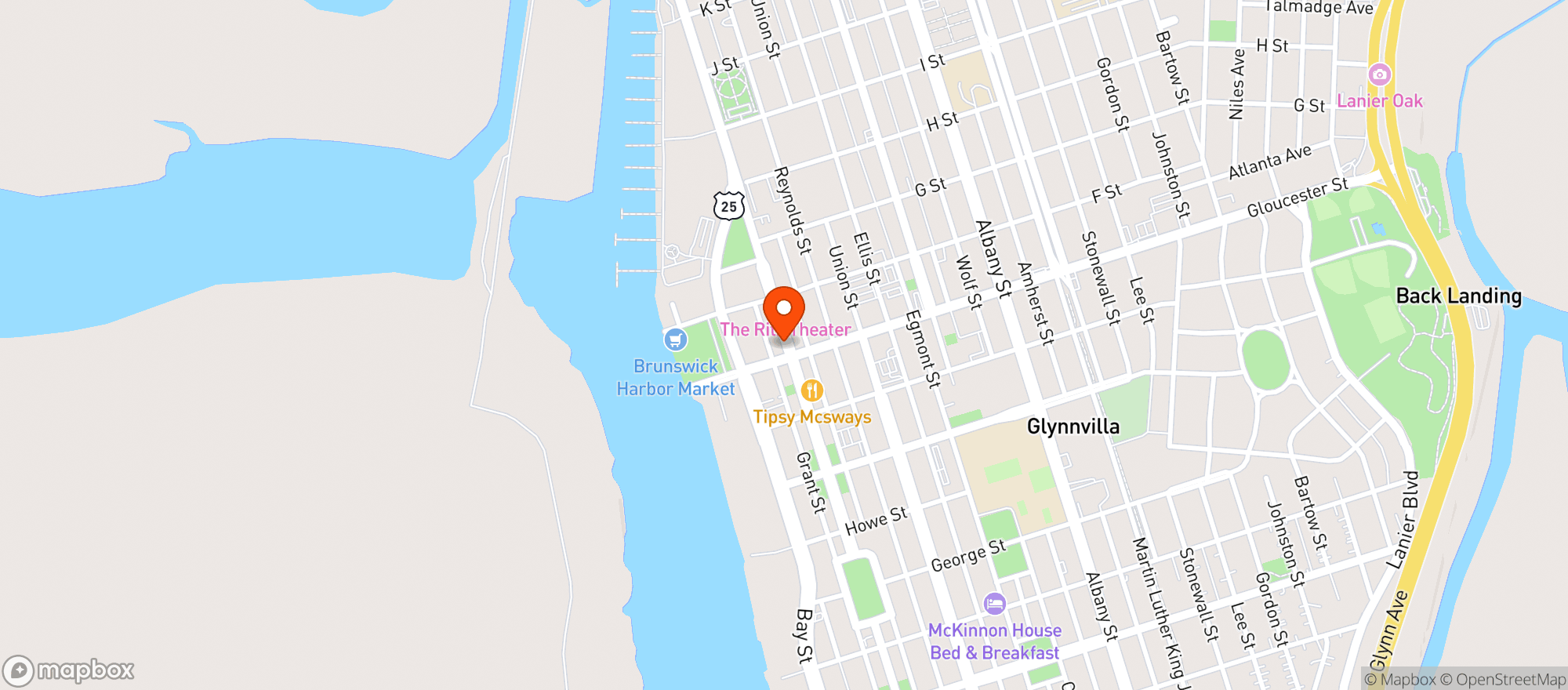 Map showing Gold Coast Nutrition