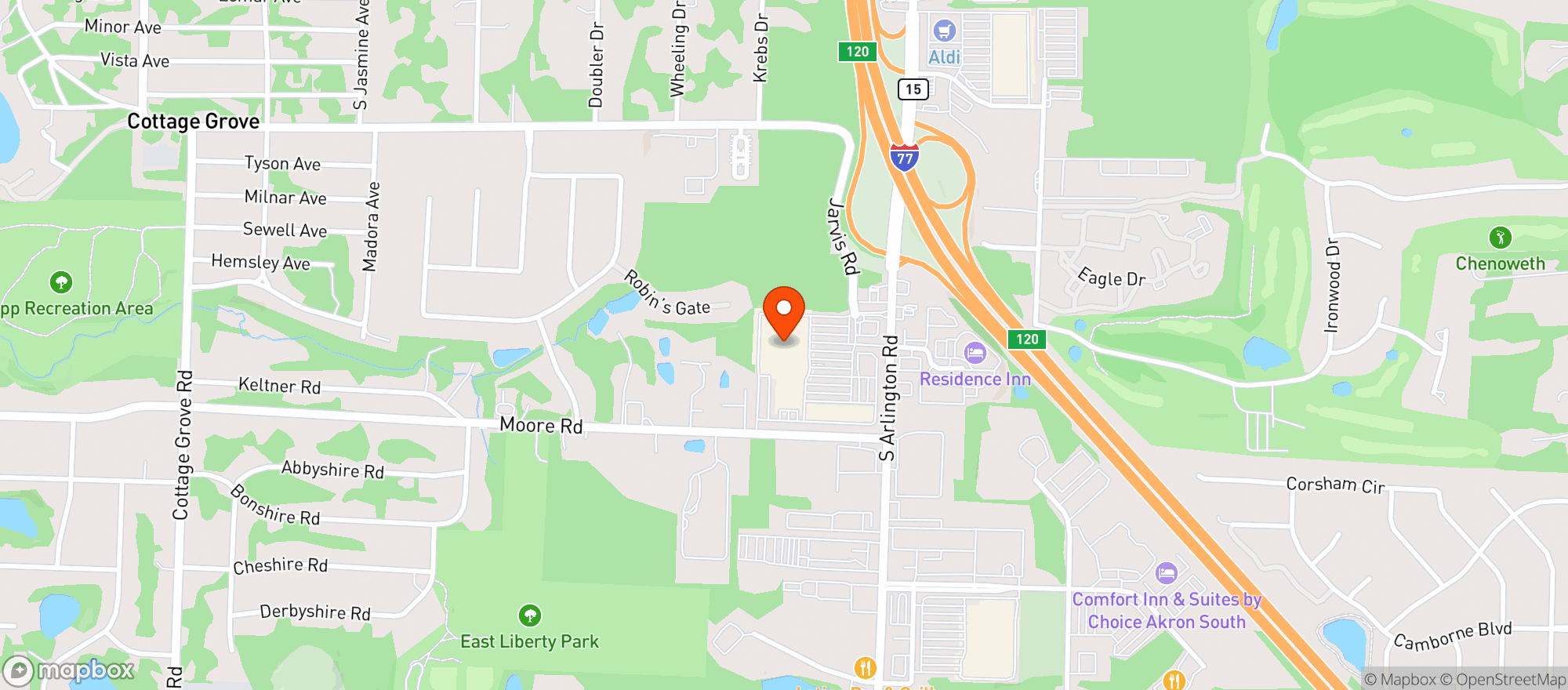 Map showing Target Store #2346