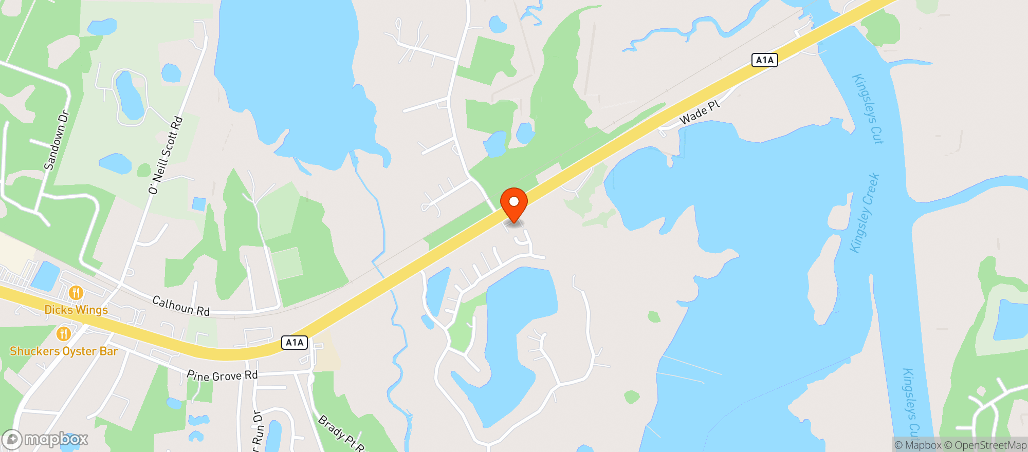 Map showing ABC Fine Wine & Spirits