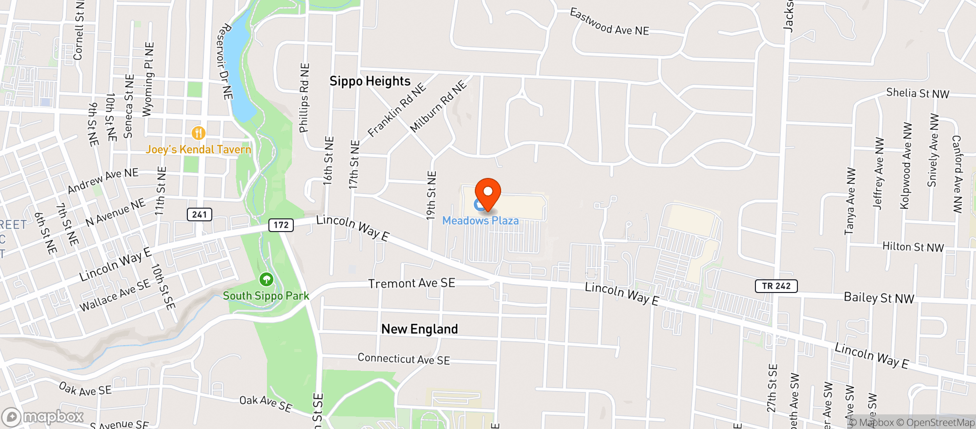 Map showing Target