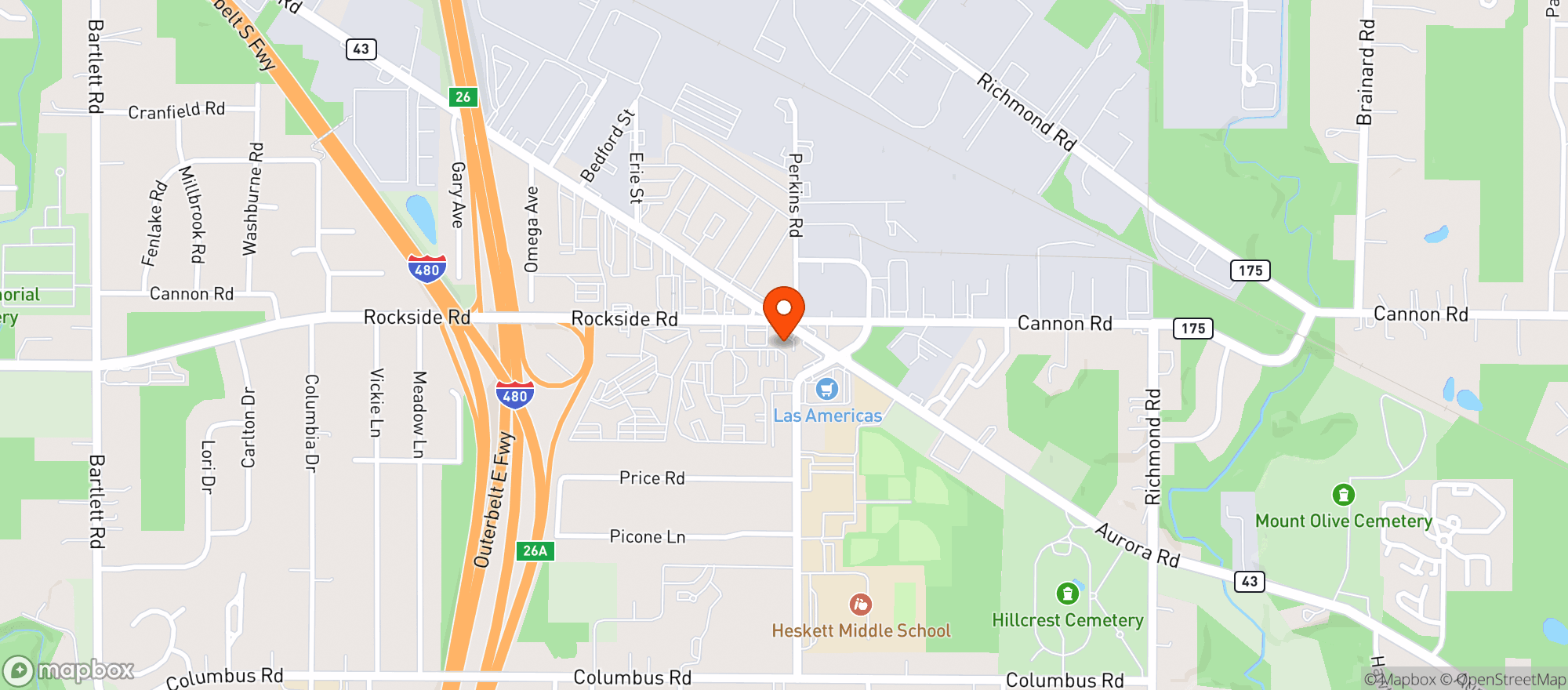 Map showing SHOP N GO (BEDFORD)