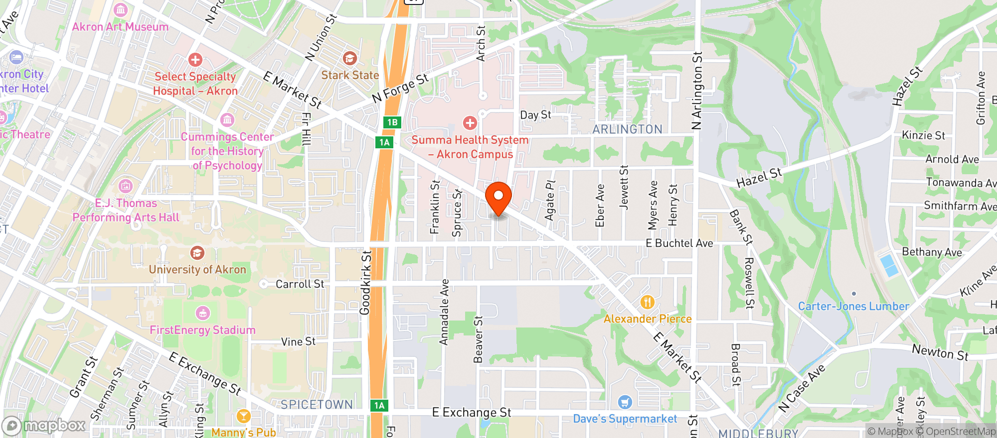 Map showing Cvs Pharmacy