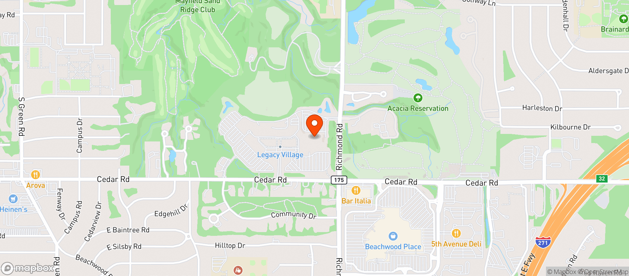 Map showing Giant Eagle