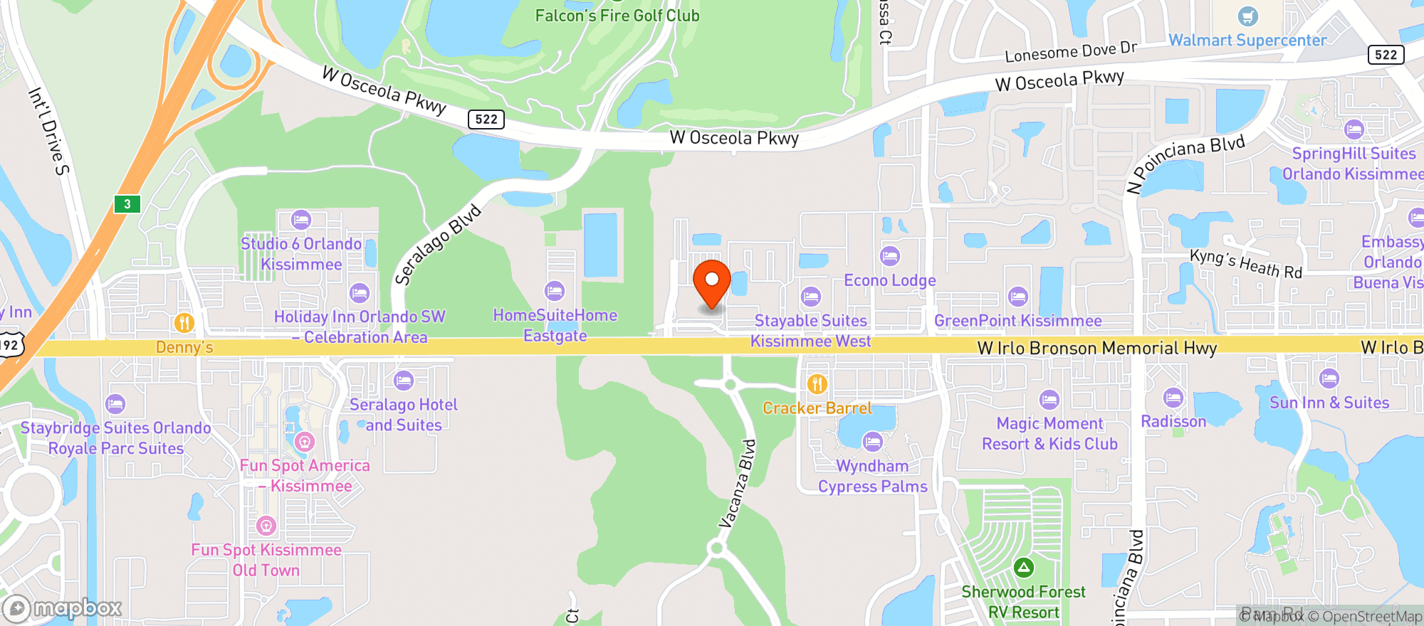 Map showing Amber Indian Rest(closed)