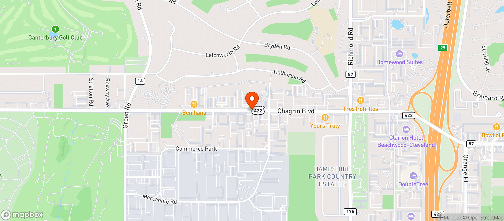 Map showing Giant Eagle