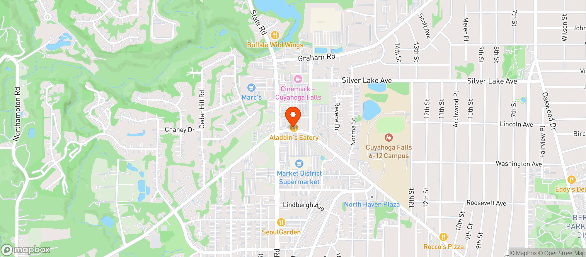 Map showing Gnc