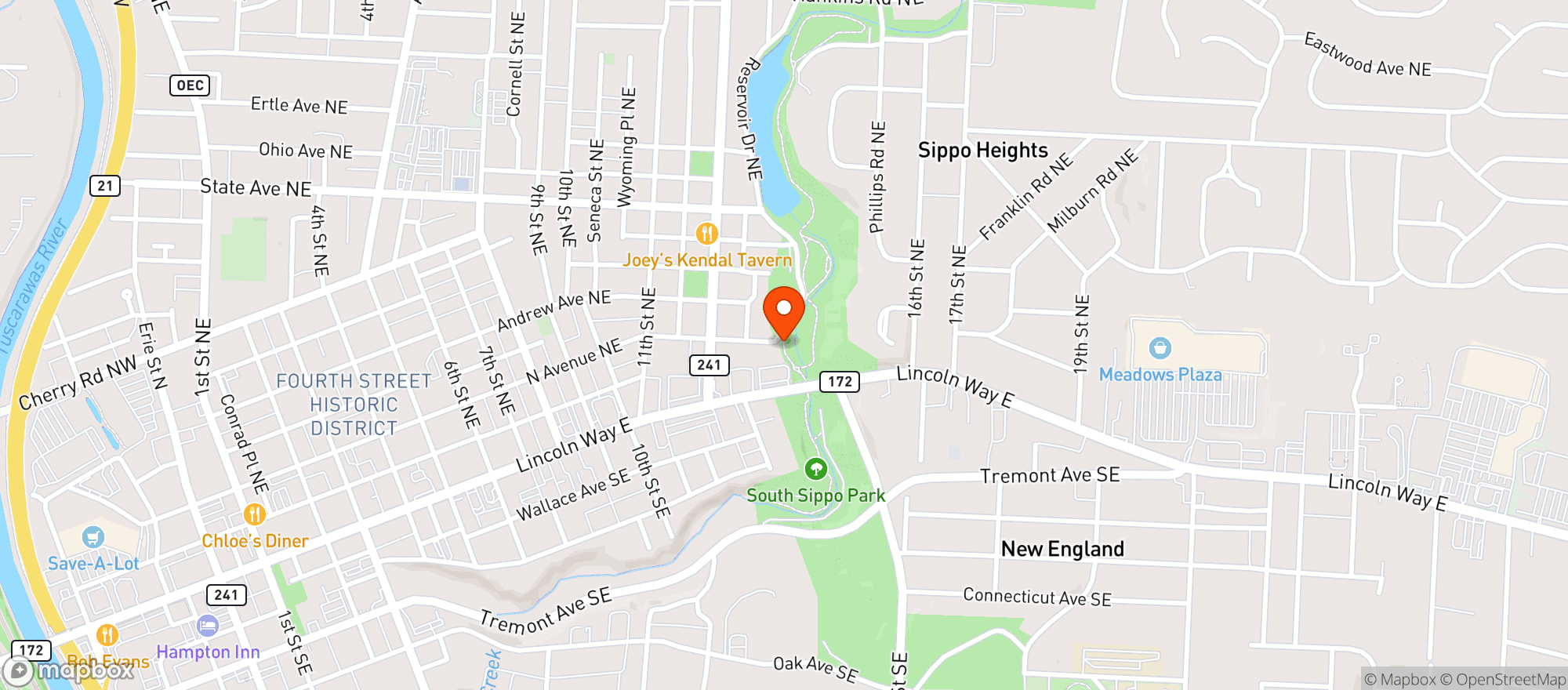 Map showing Paradigm Shift Craft Brewery