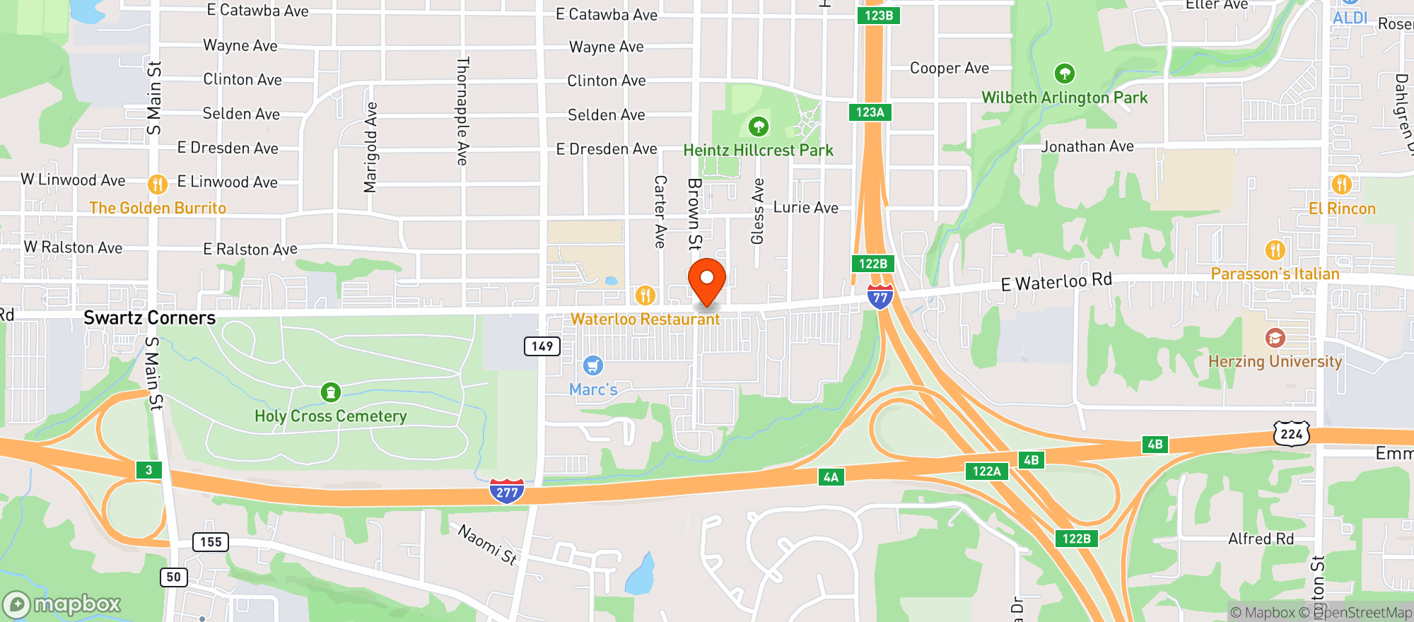 Map showing Giant Eagle