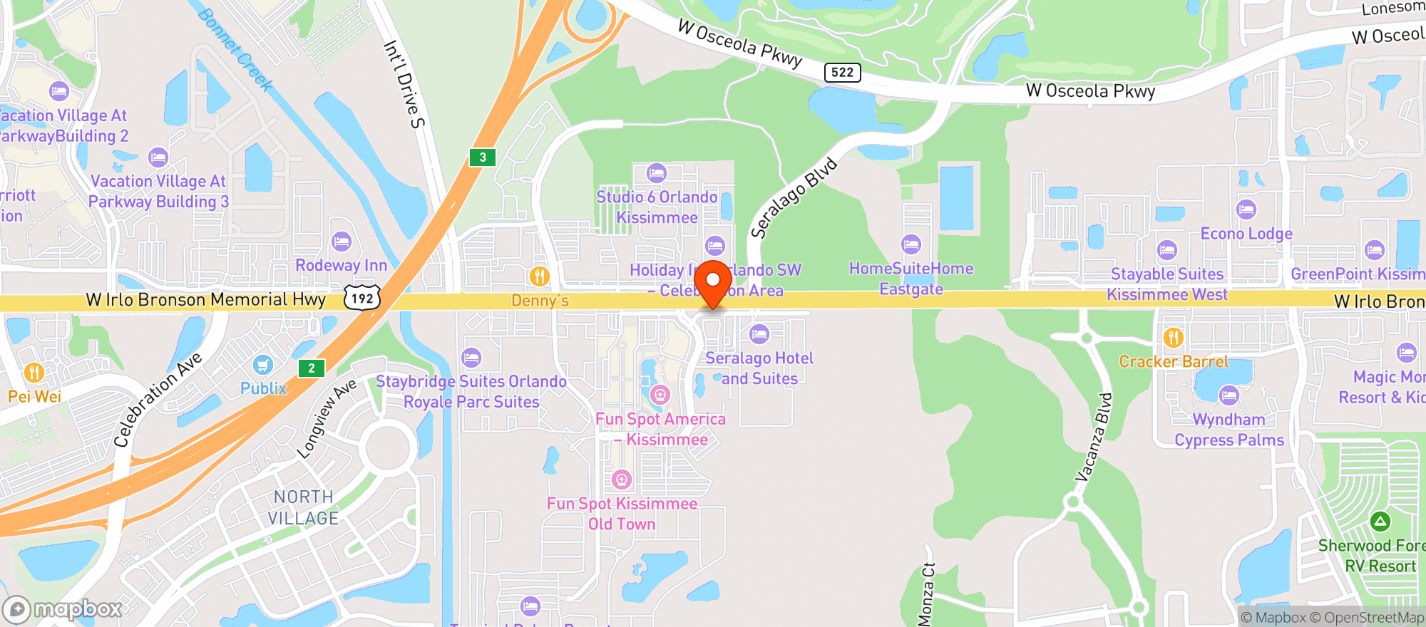 Map showing Red Lobster
