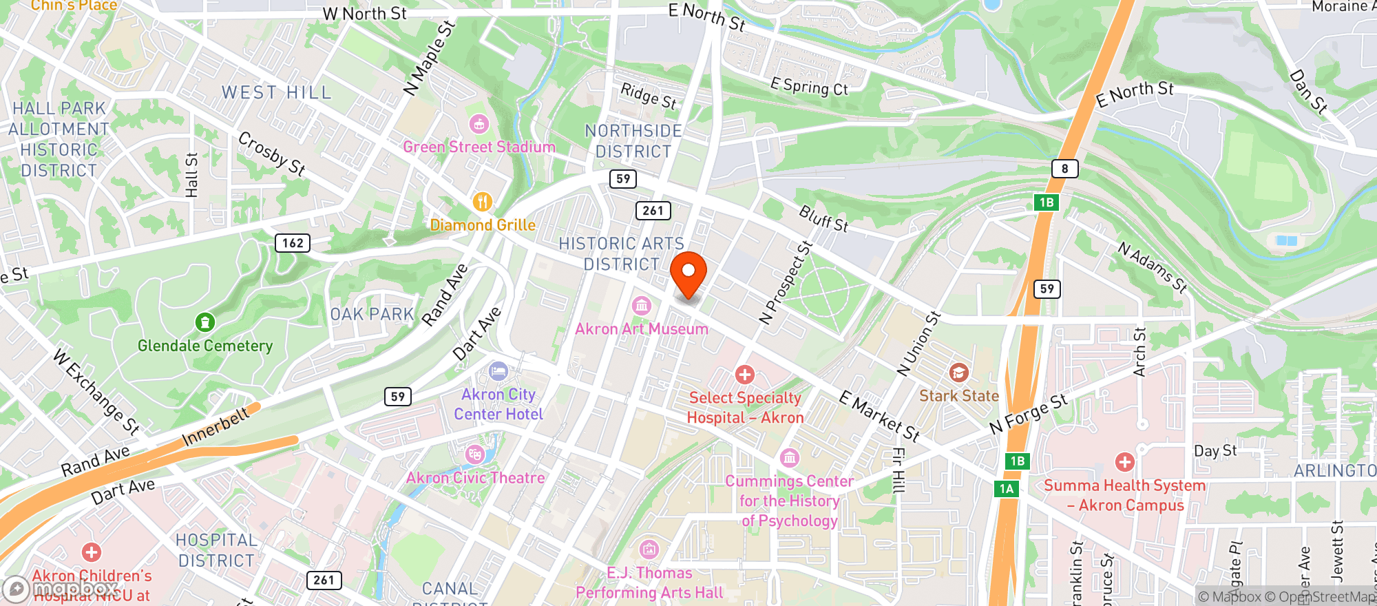 Map showing Full Grip Games Llc