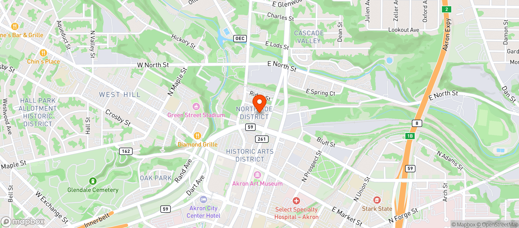 Map showing Jillys Music Room
