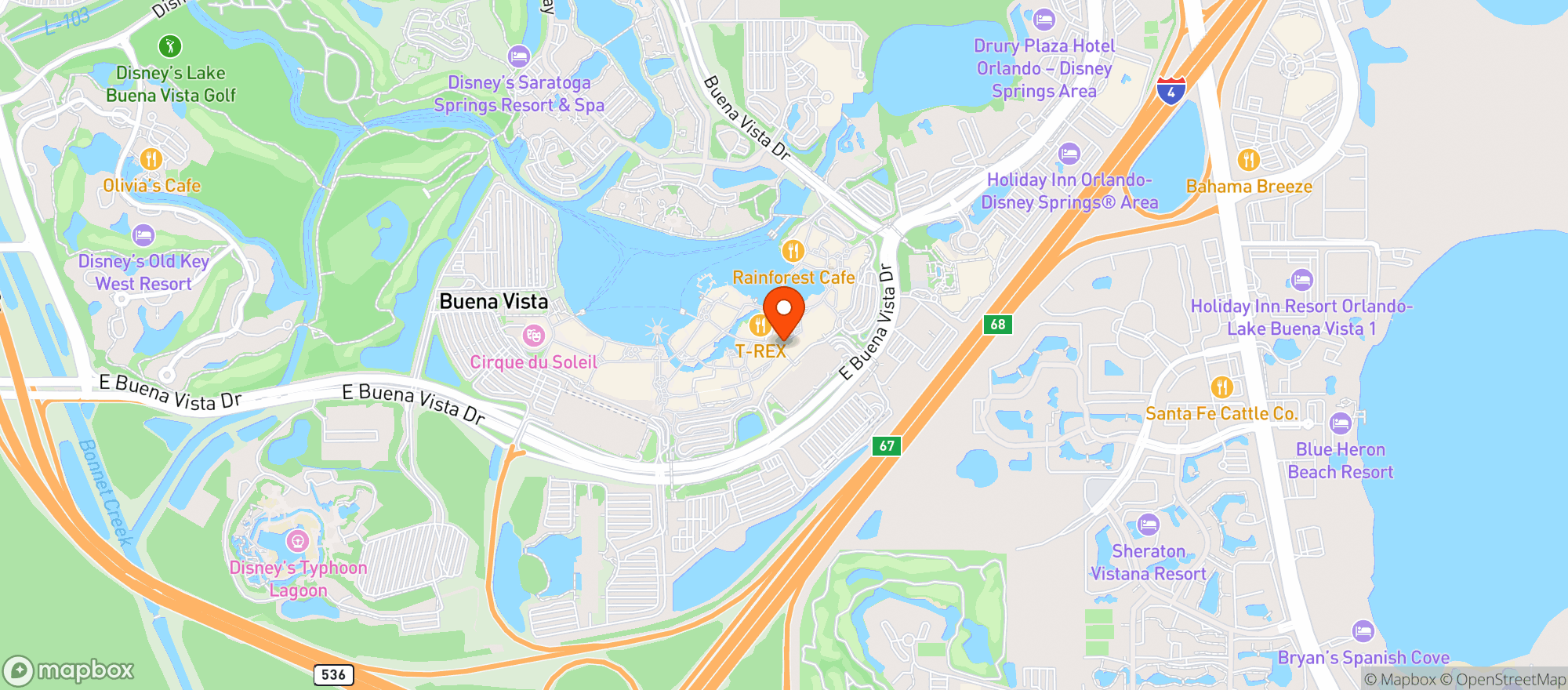 Map showing The Polite Pig