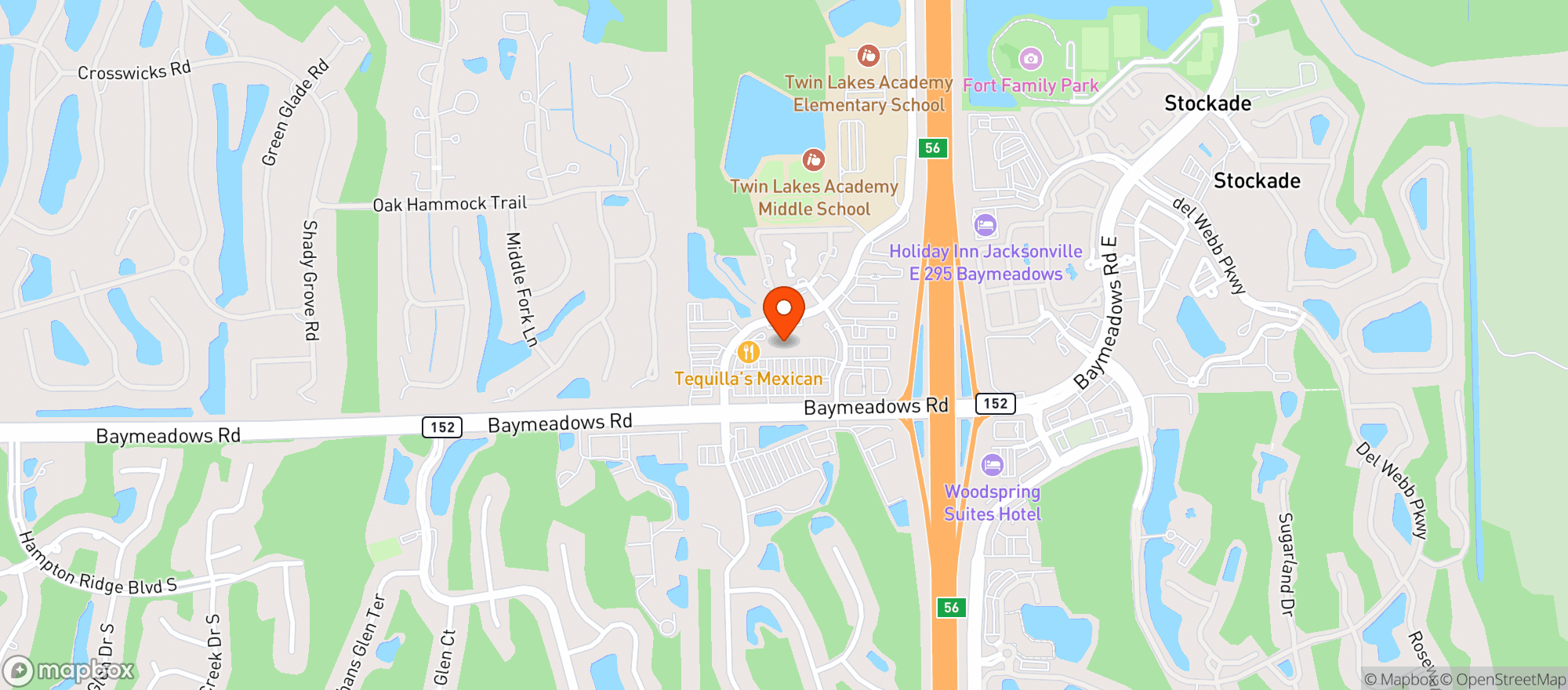 Map showing Winn Dixie - 0007