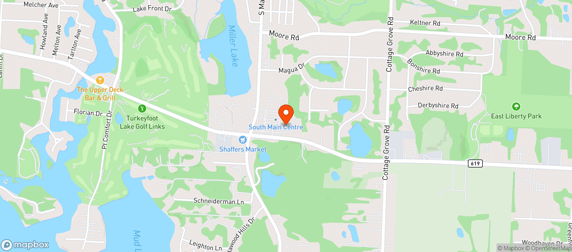 Map showing Buehlers Fresh Foods