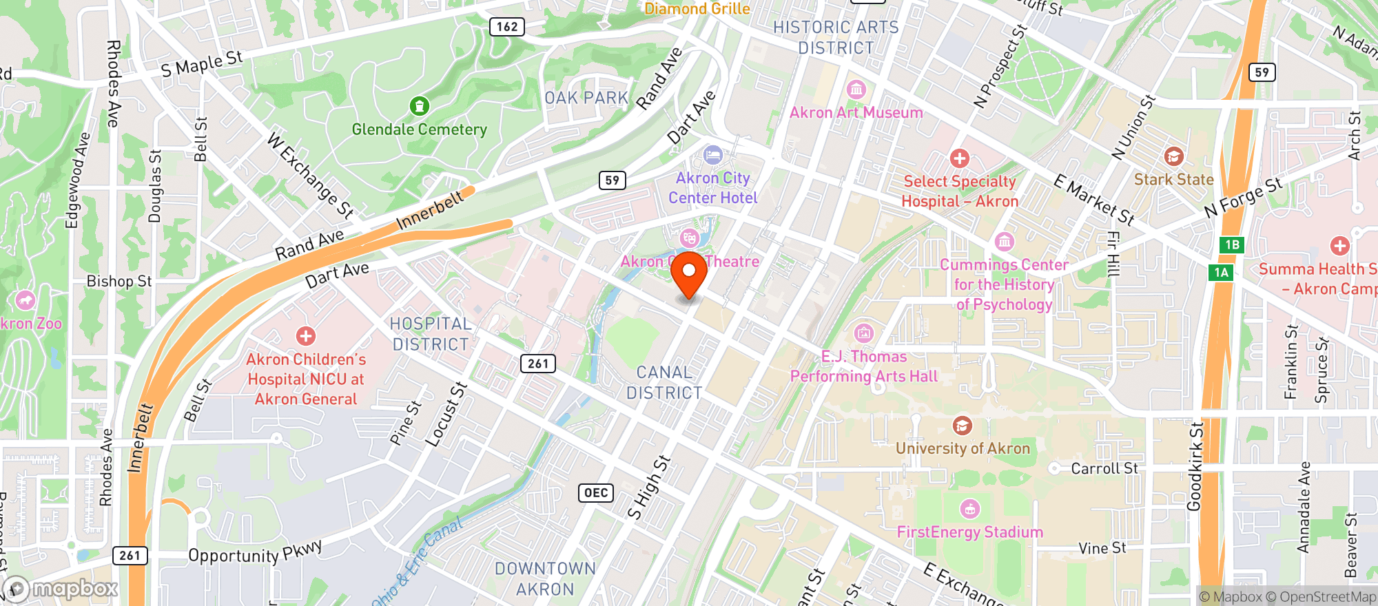 Map showing The Barley House