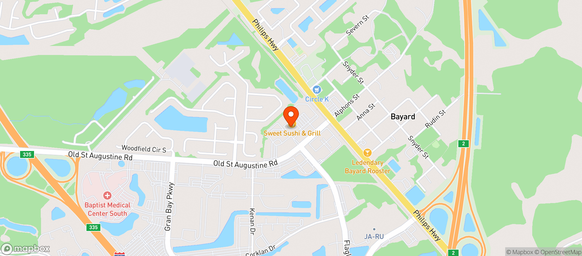 Map showing Legacy Ale Works