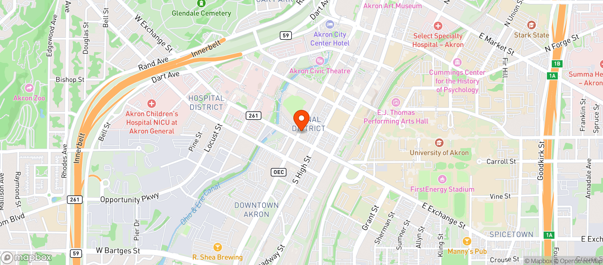 Map showing Karma Kafe