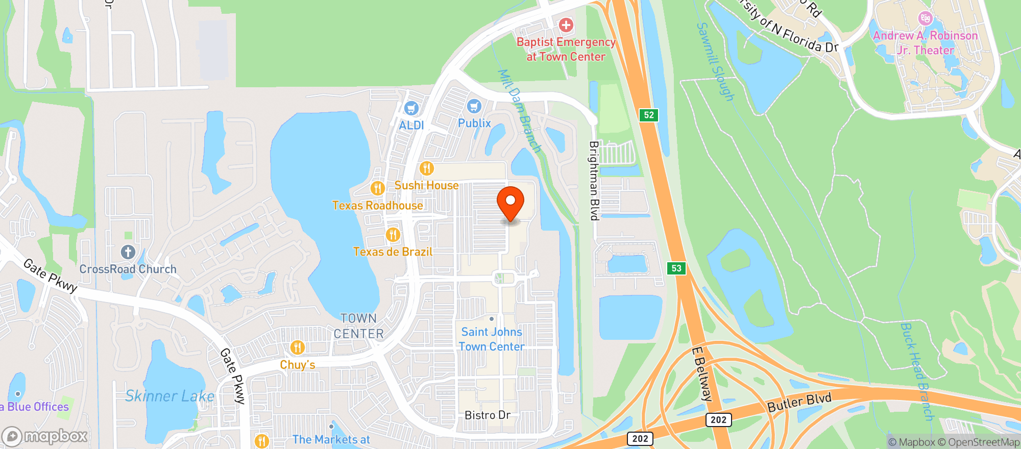 Map showing Gnc