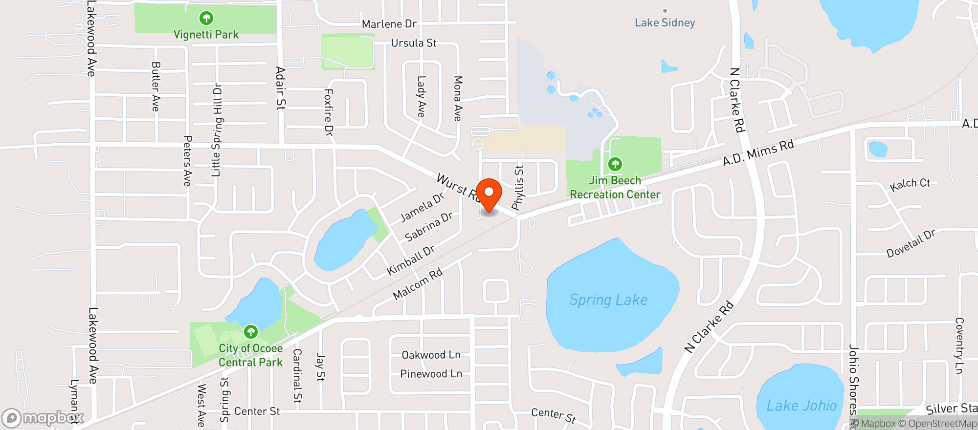 Map showing Circle K #2726294