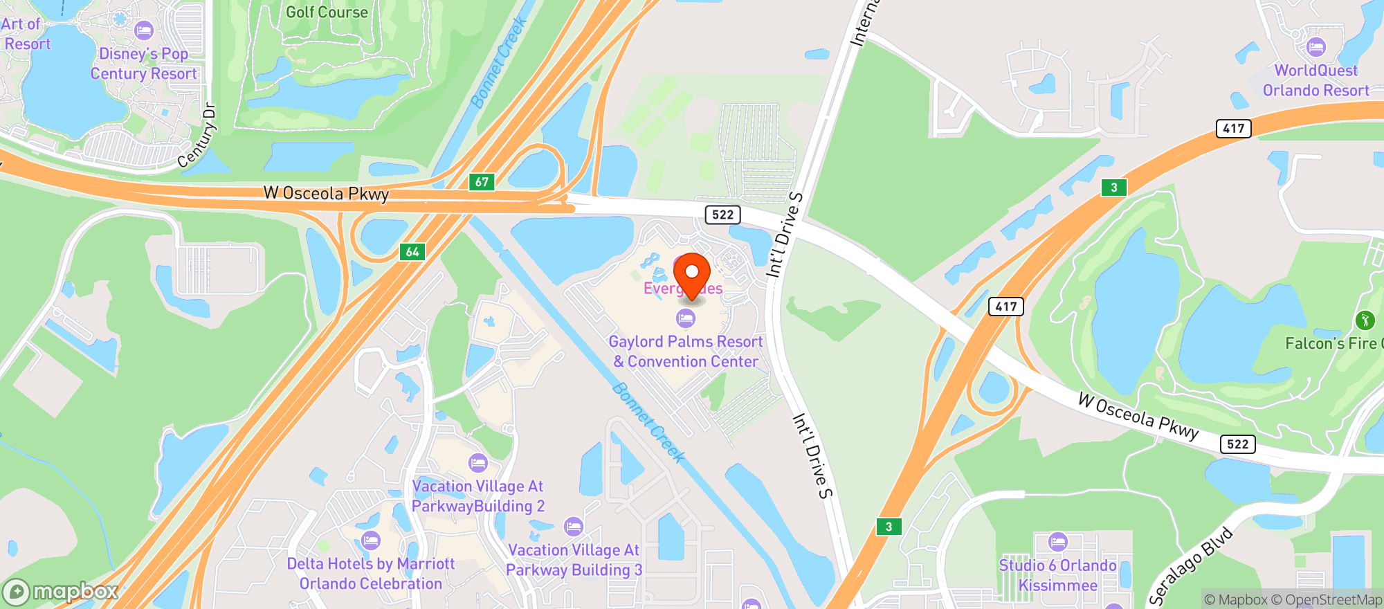 Map showing Villa De Flora