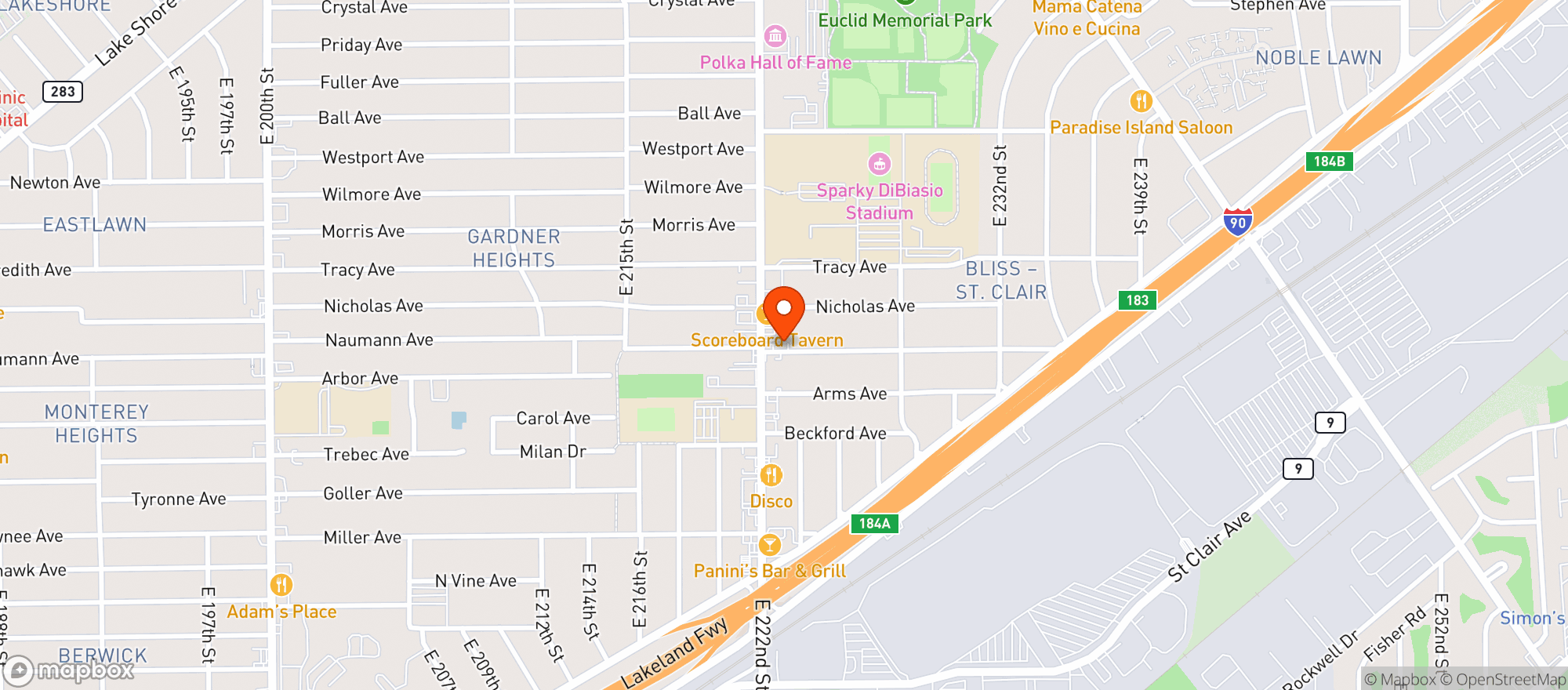 Map showing Convenient Food Mart