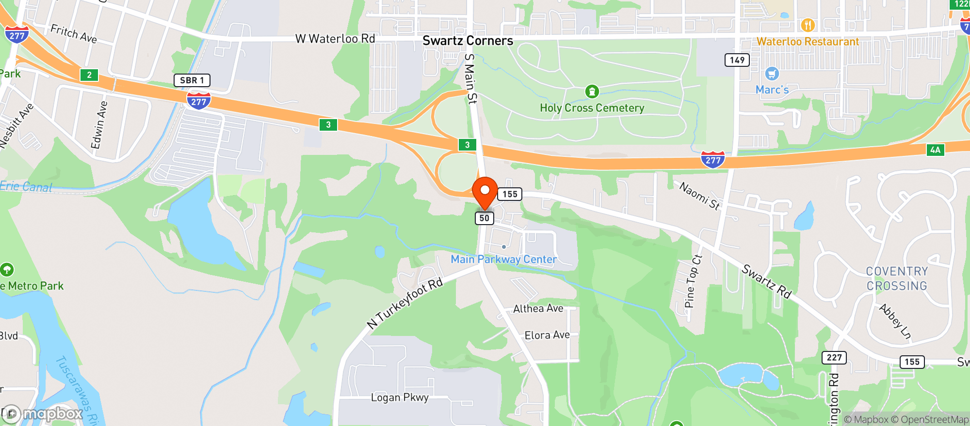 Map showing Spee D Food Store