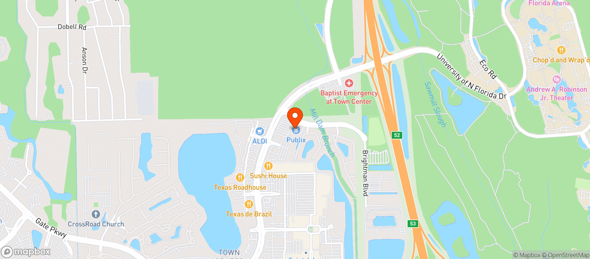 Map showing Total Wine
