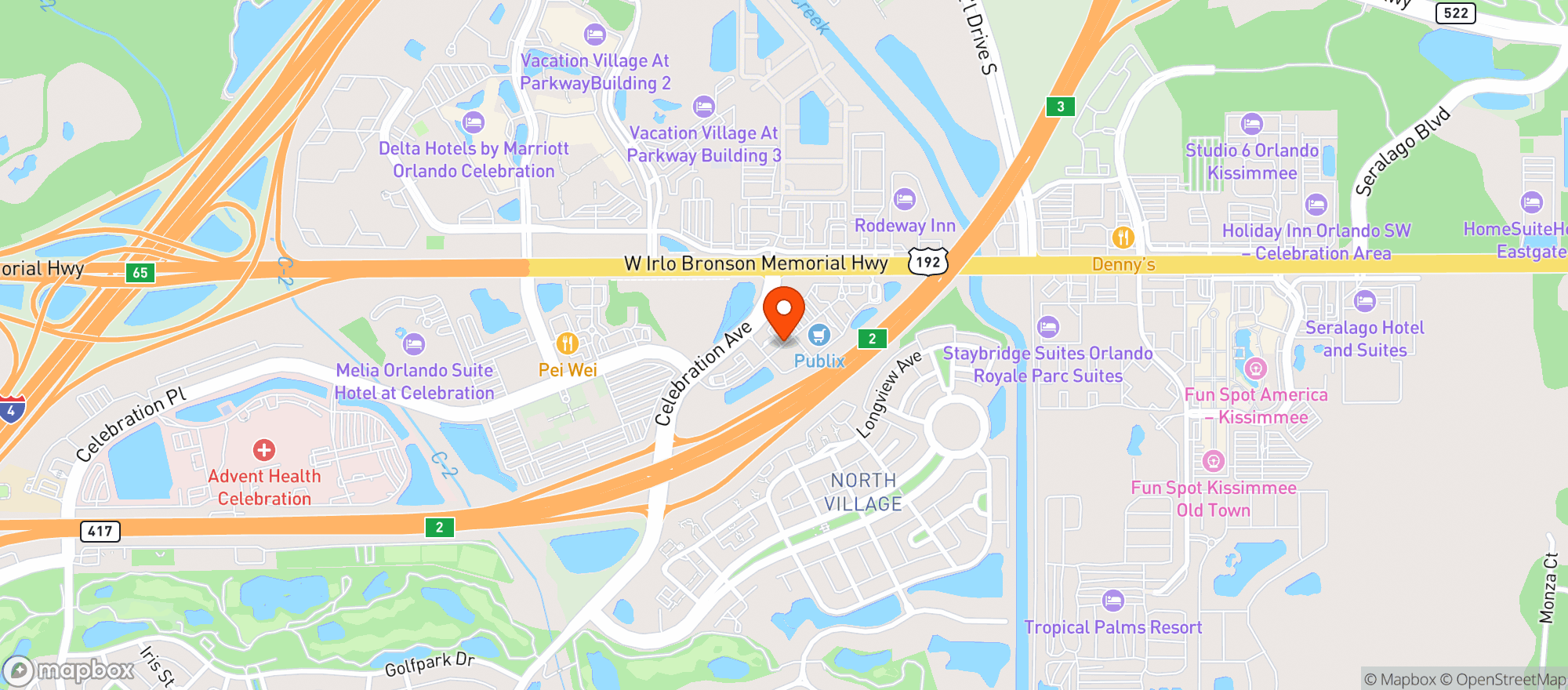 Map showing Mulligans Pub