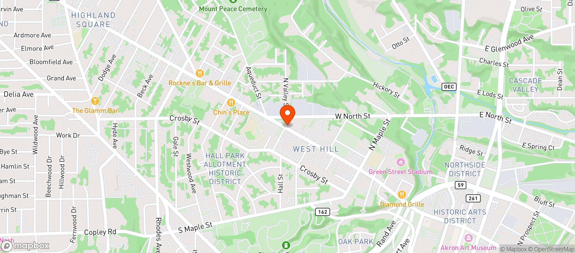 Map showing Cork And Brew