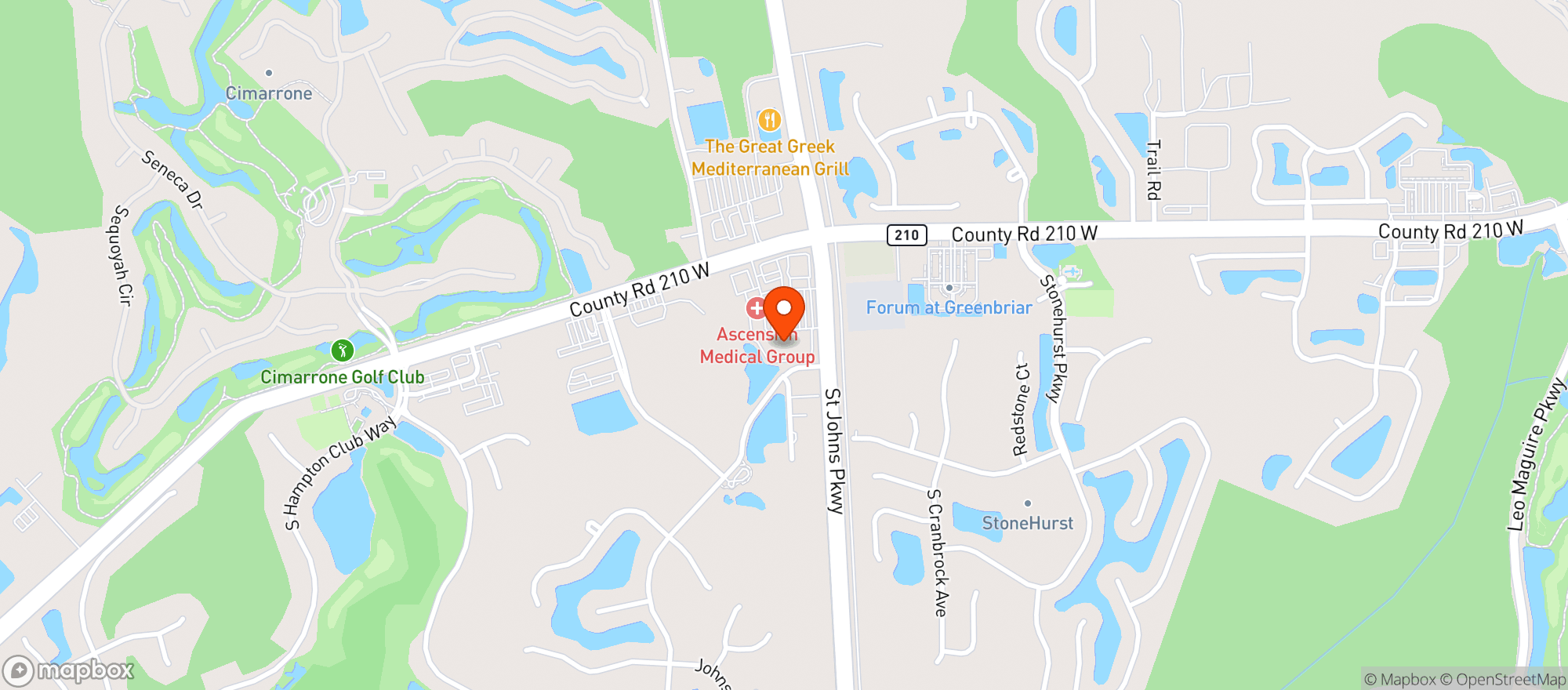 Map showing Publix