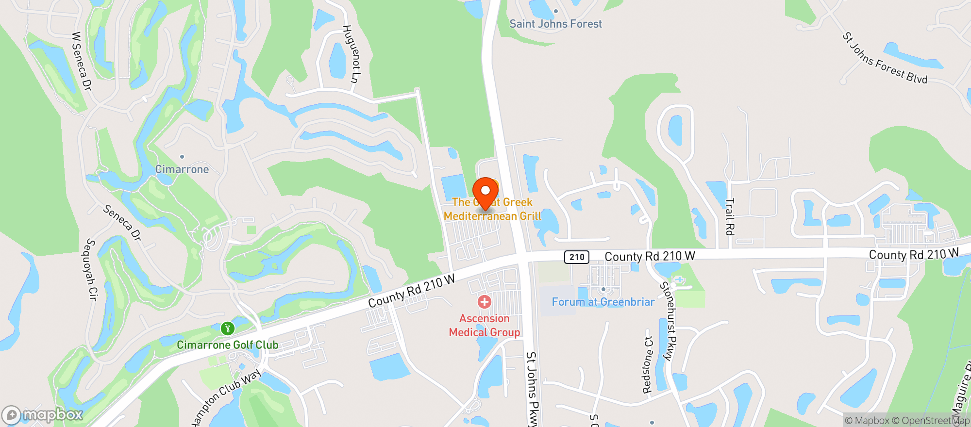 Map showing Sprouts Farmers Market - St Johns (672)