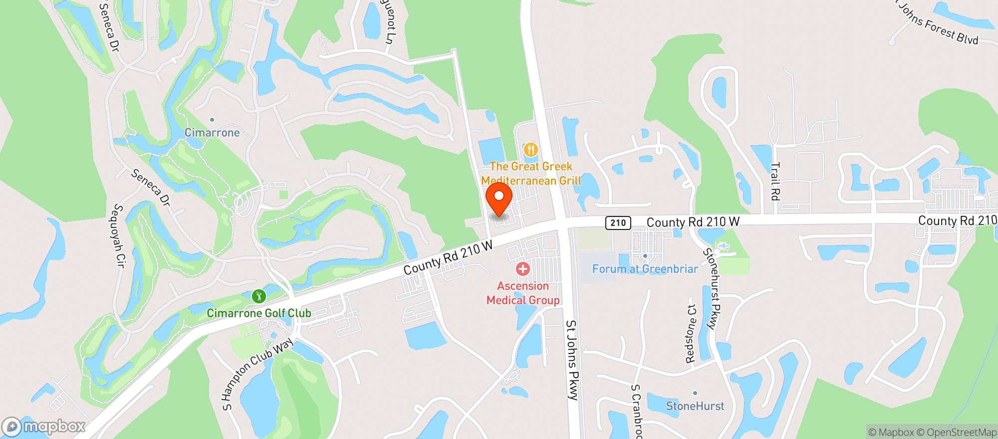 Map showing SHORES FINE WINE & SPIRITS