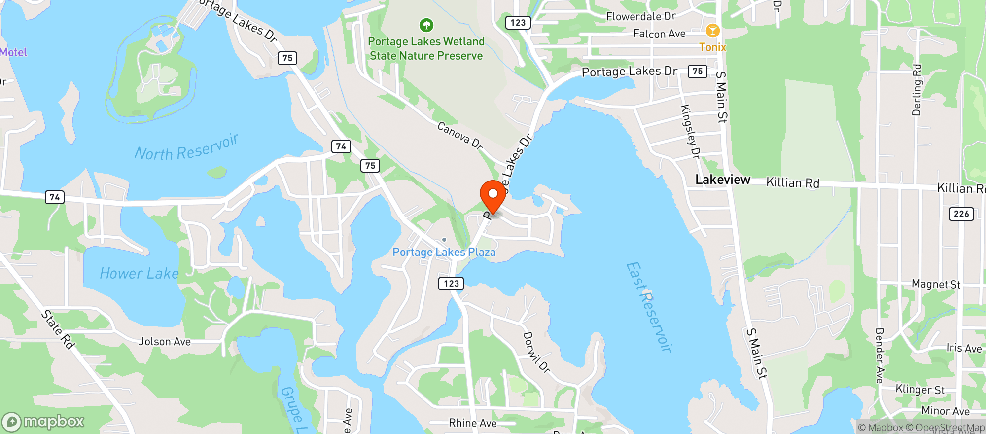 Map showing Rose Villa