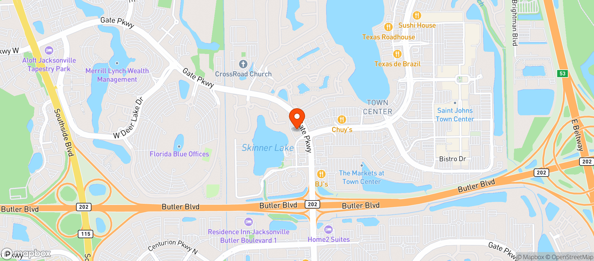 Map showing ABC FINE WINE & SPIRITS #175