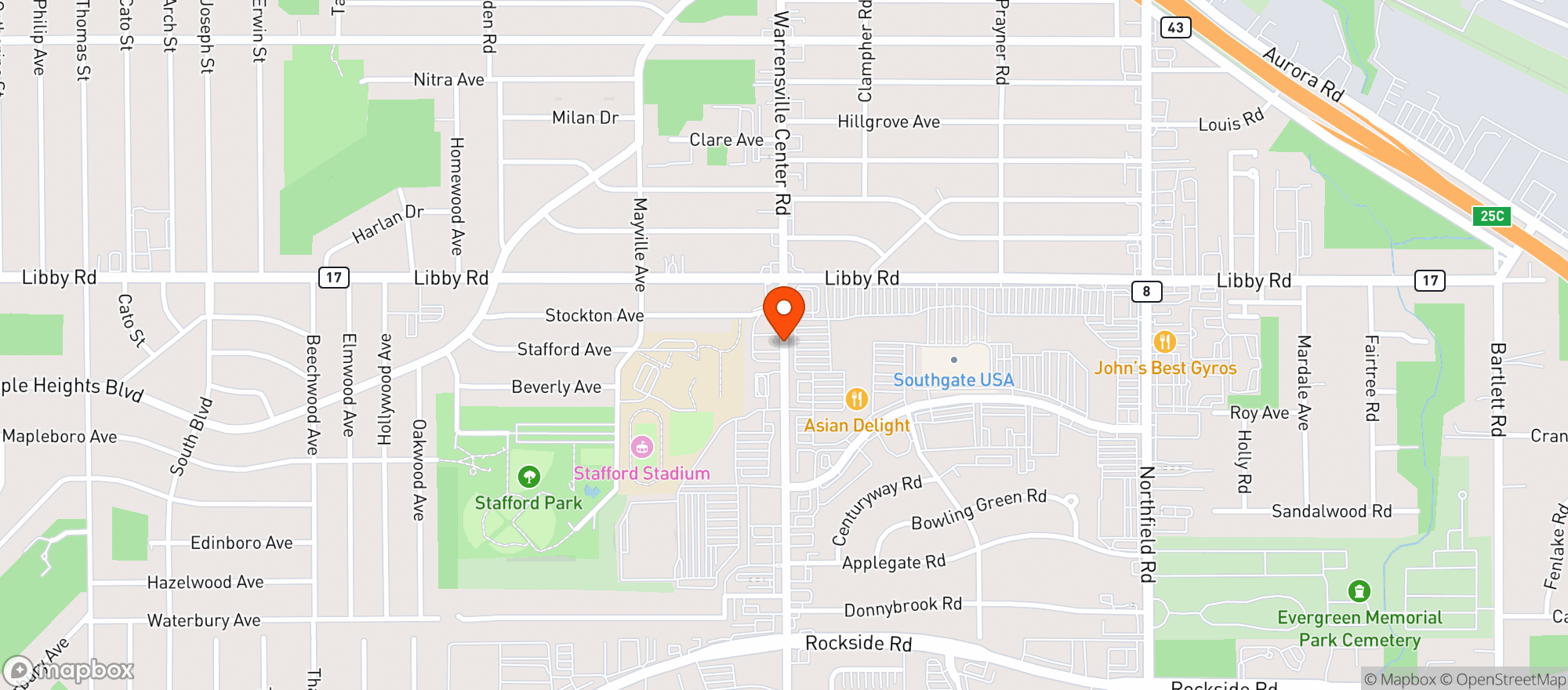Map showing GIANT EAGLE
