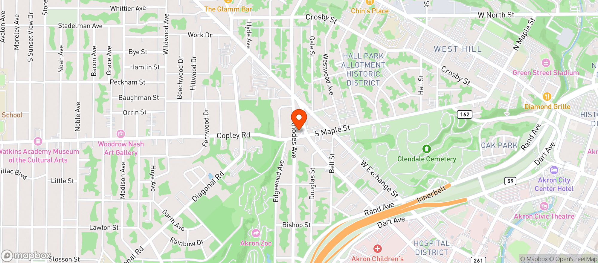 Map showing Circle K