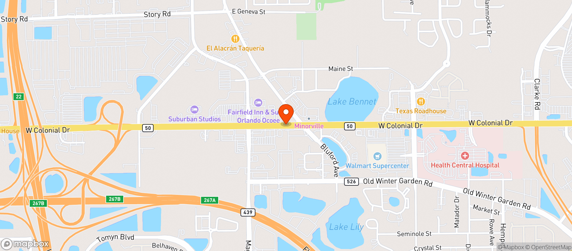 Map showing ABC Fine Wine & Spirits