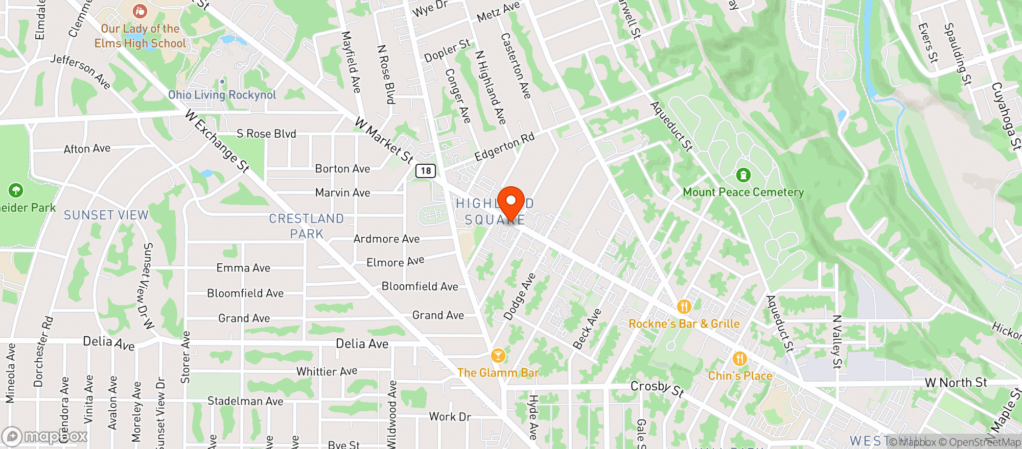Map showing Annabelles Lounge