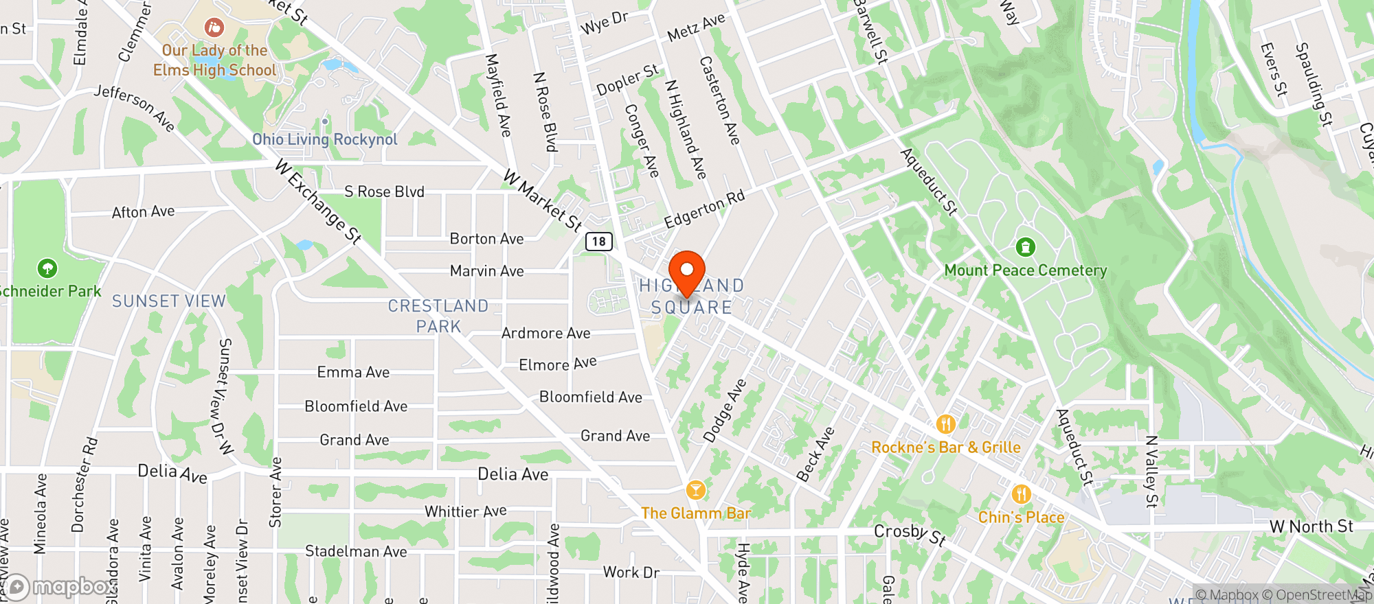 Map showing Barmacy Bar & Grill