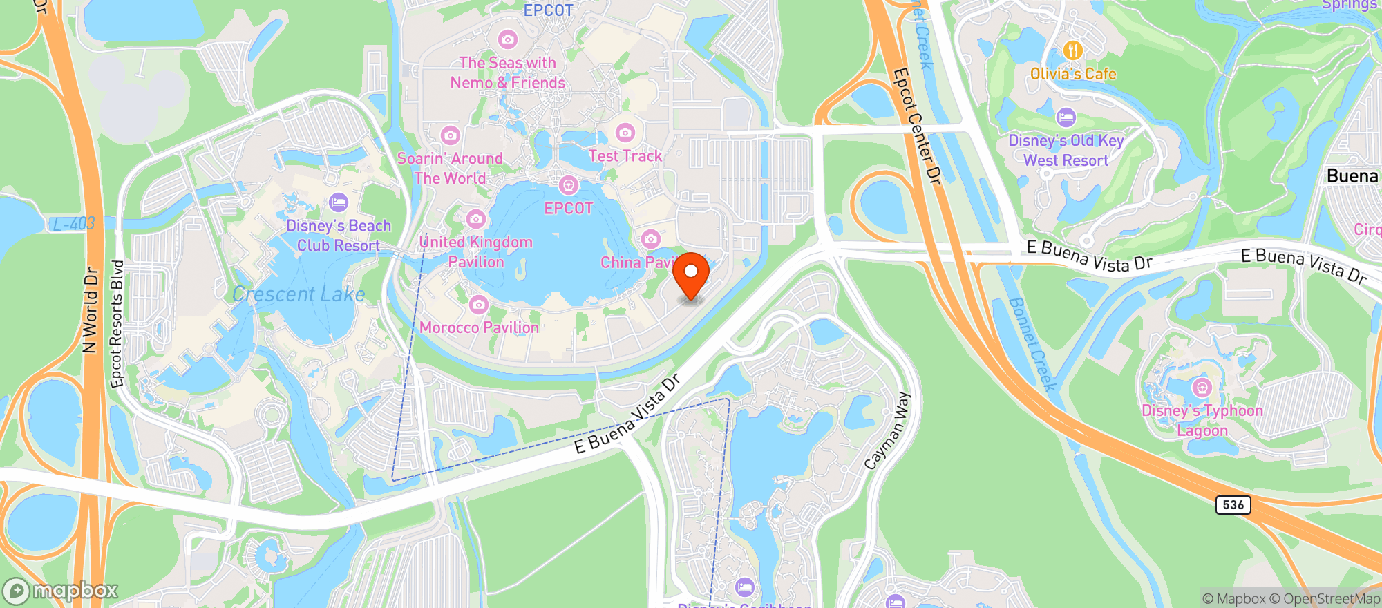 Map showing Japan Pavilion