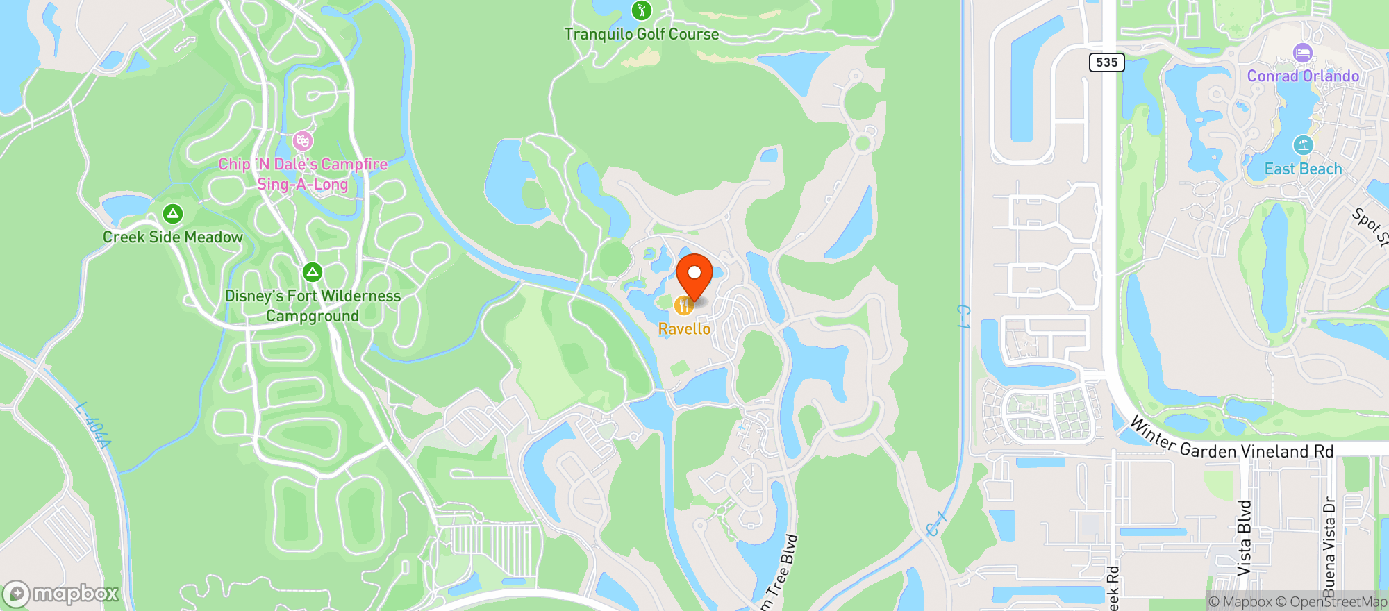 Map showing Four Seasons Resort