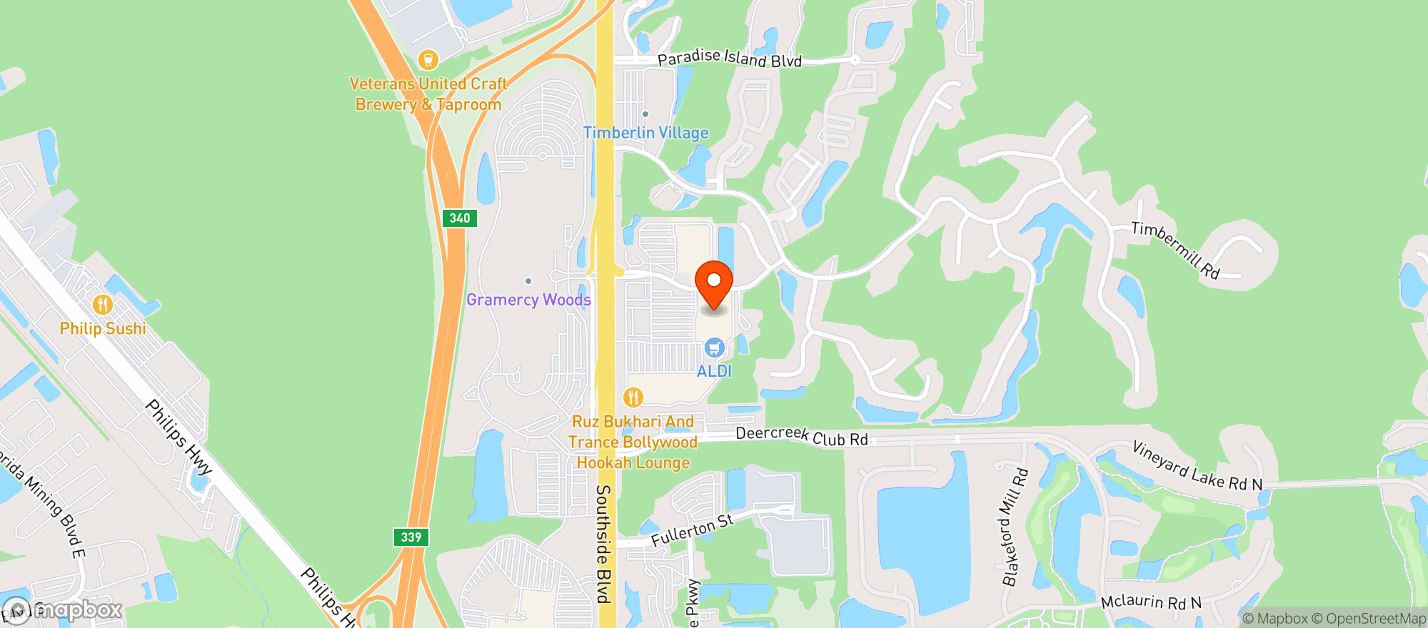 Map showing TARGET